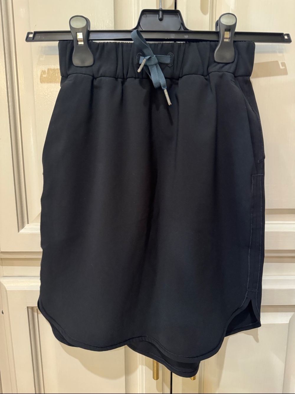 Black Drawstring Athletic Skirt lululemon Sz 2